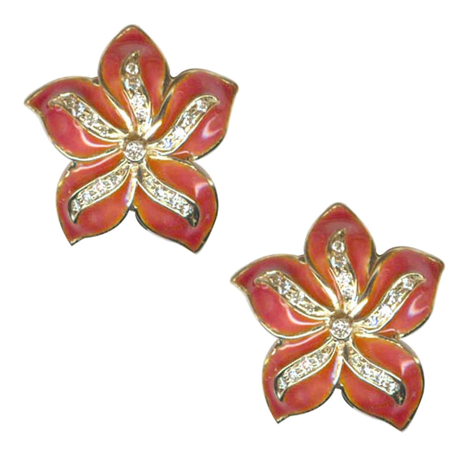 Earrings- Diamond (Enamel) (1981K) | Singhvi Jewels