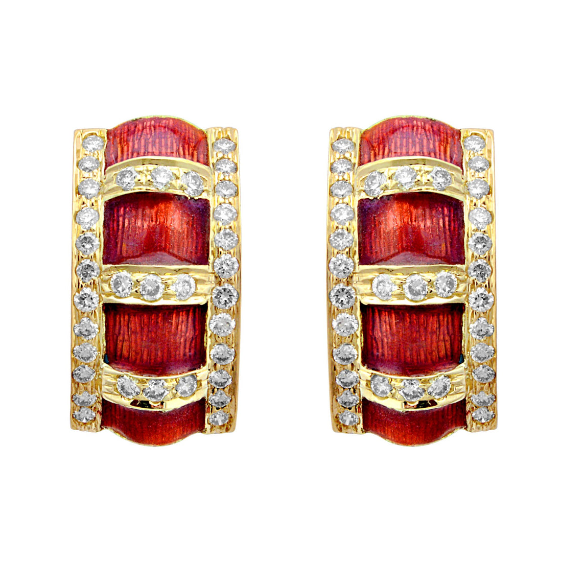 Earrings - Diamond (Enamel) | Singhvi Jewels