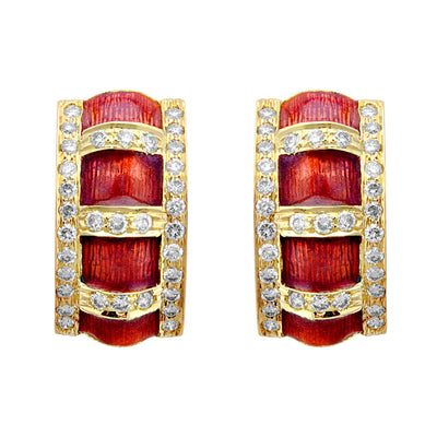 Earrings - Diamond (Enamel)