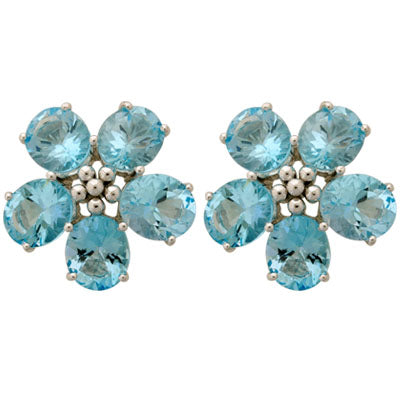 Repair - Earrings - Blue Topaz (19FS)