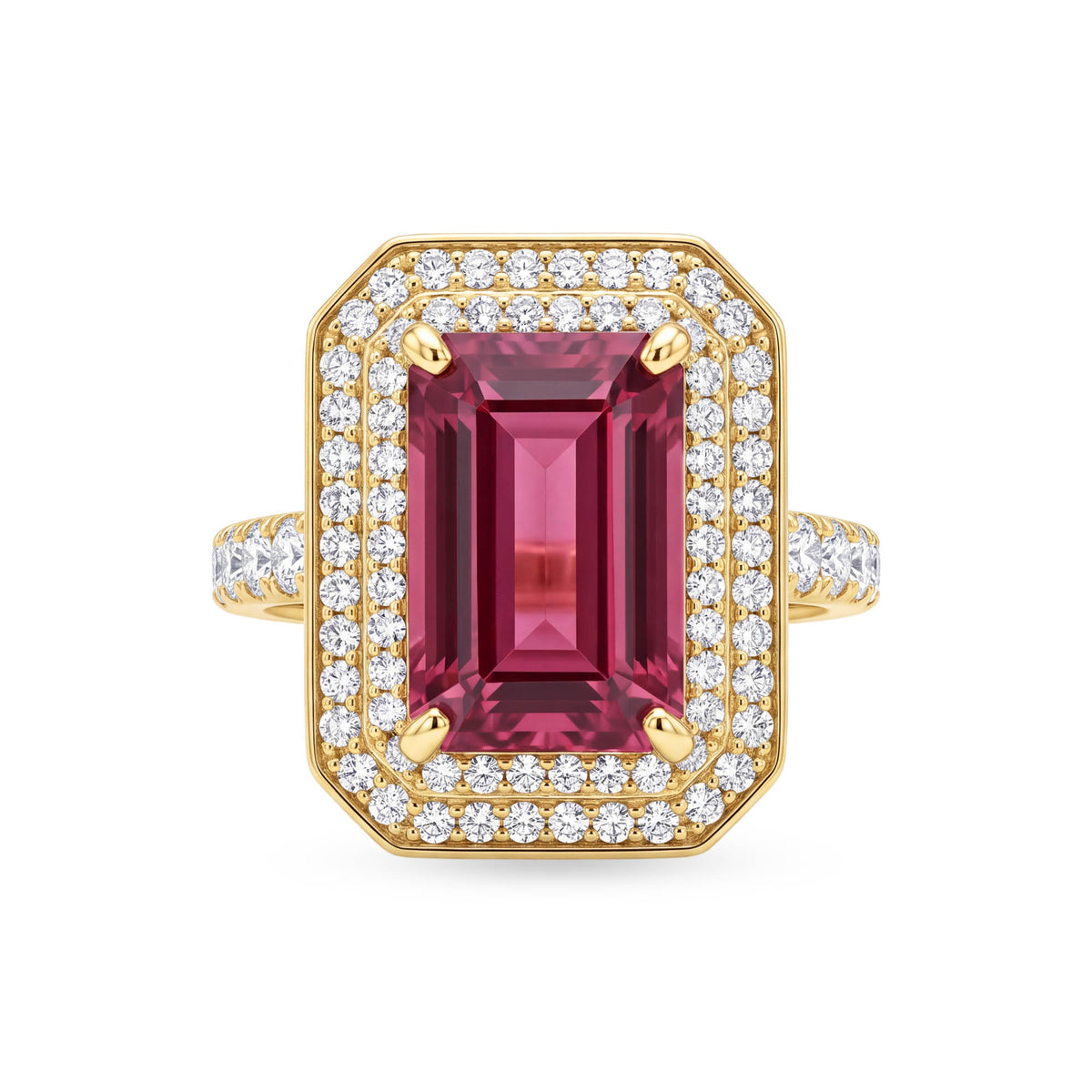 Ring - Rubellite And Diamond | Singhvi Jewels