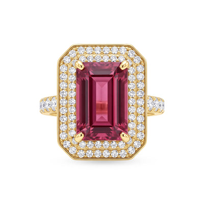Ring - Rubellite And Diamond