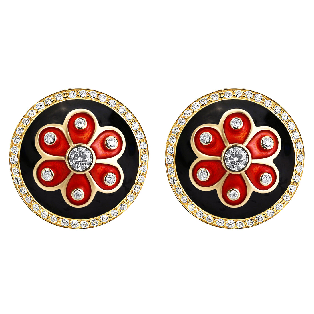 Earrings - Diamond (Enamel) | Singhvi Jewels