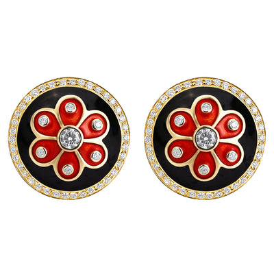 Earrings - Diamond (Enamel)