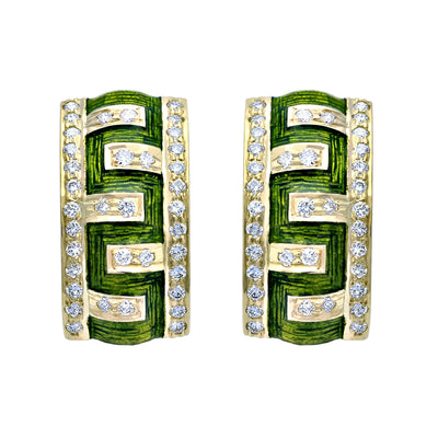 Earrings - Diamond (Enamel)