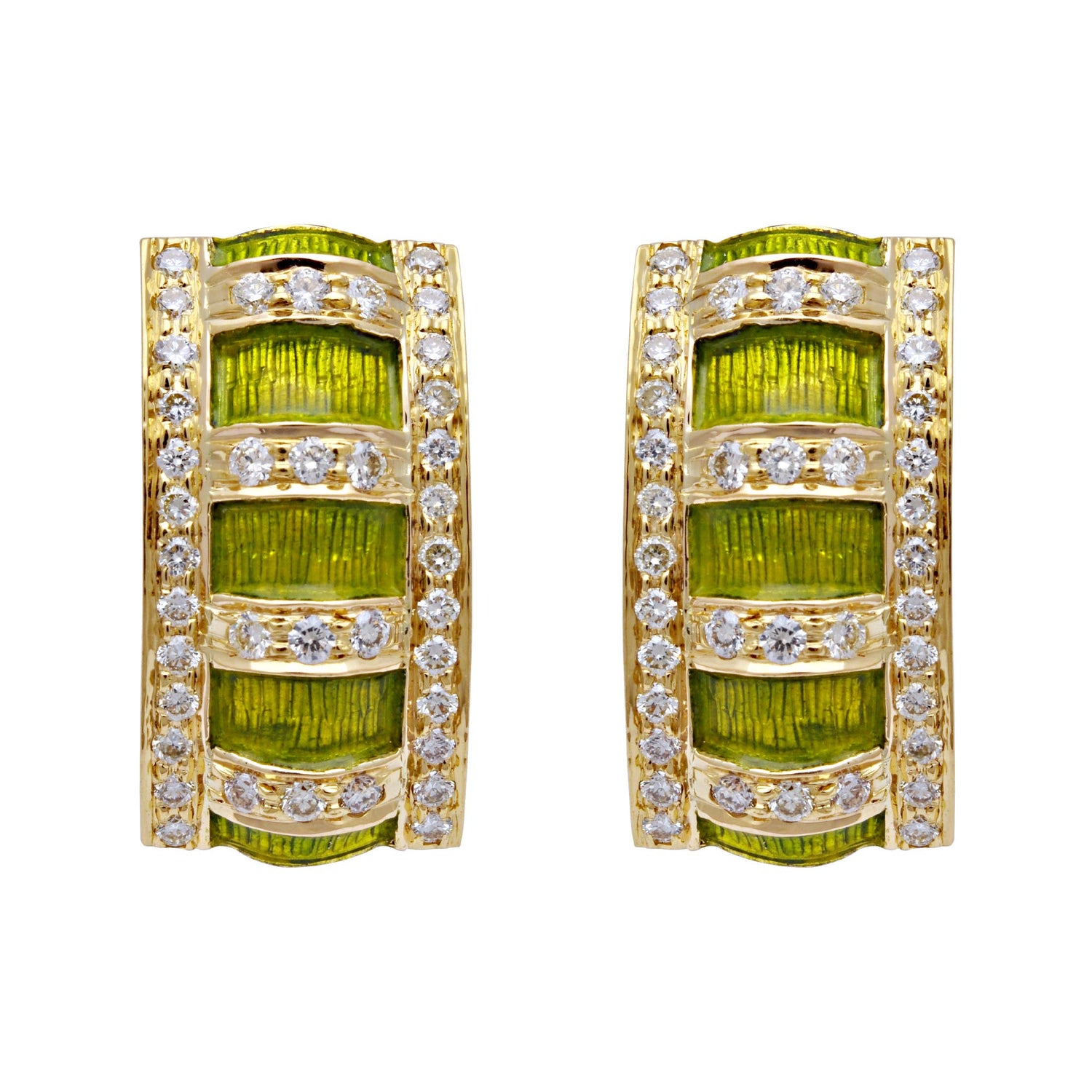 Earrings-Diamond (Enamel) (2105D) | Singhvi Jewels