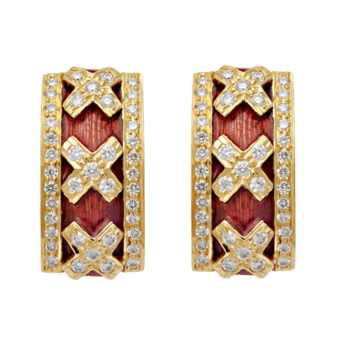 Earrings - Diamond (Enamel) | Singhvi Jewels