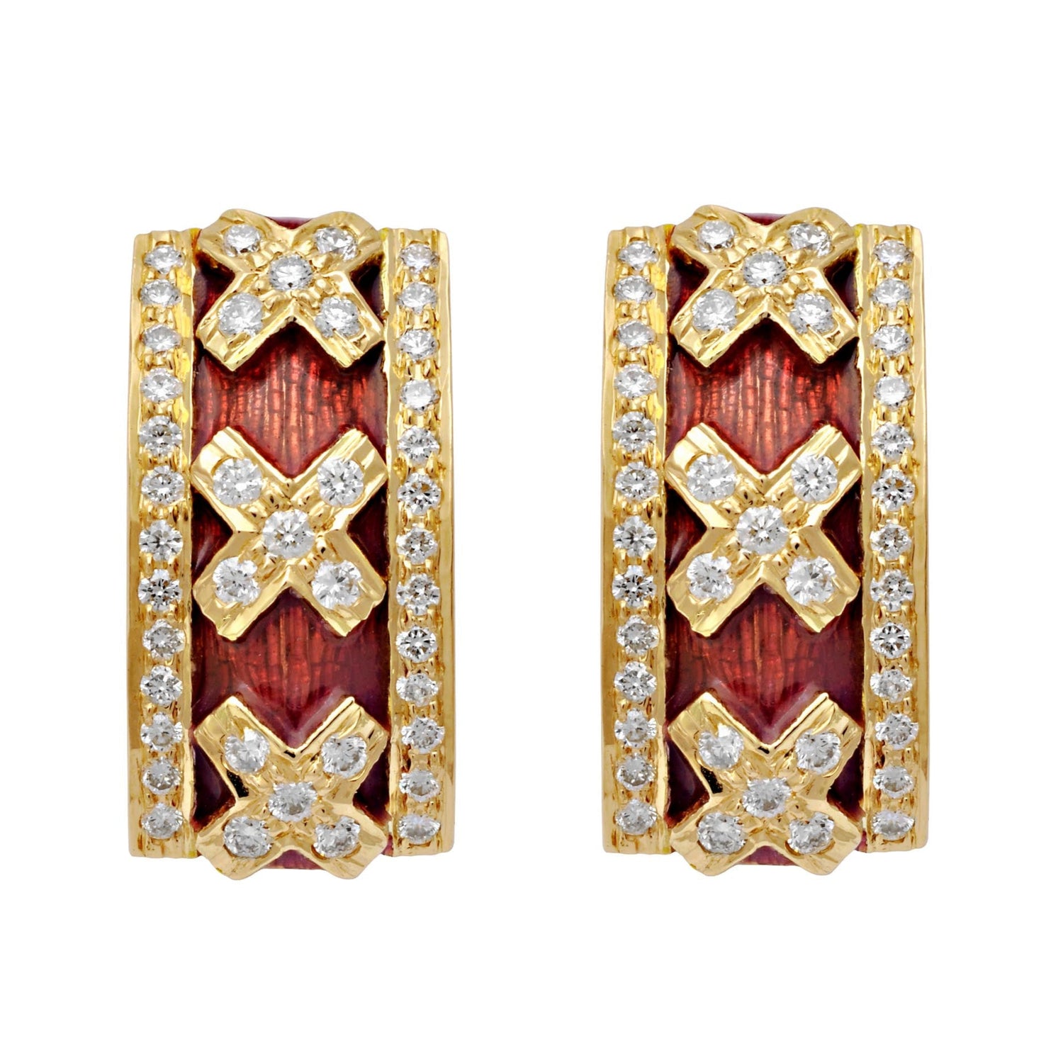 Earrings - Diamond (Enamel) | Singhvi Jewels