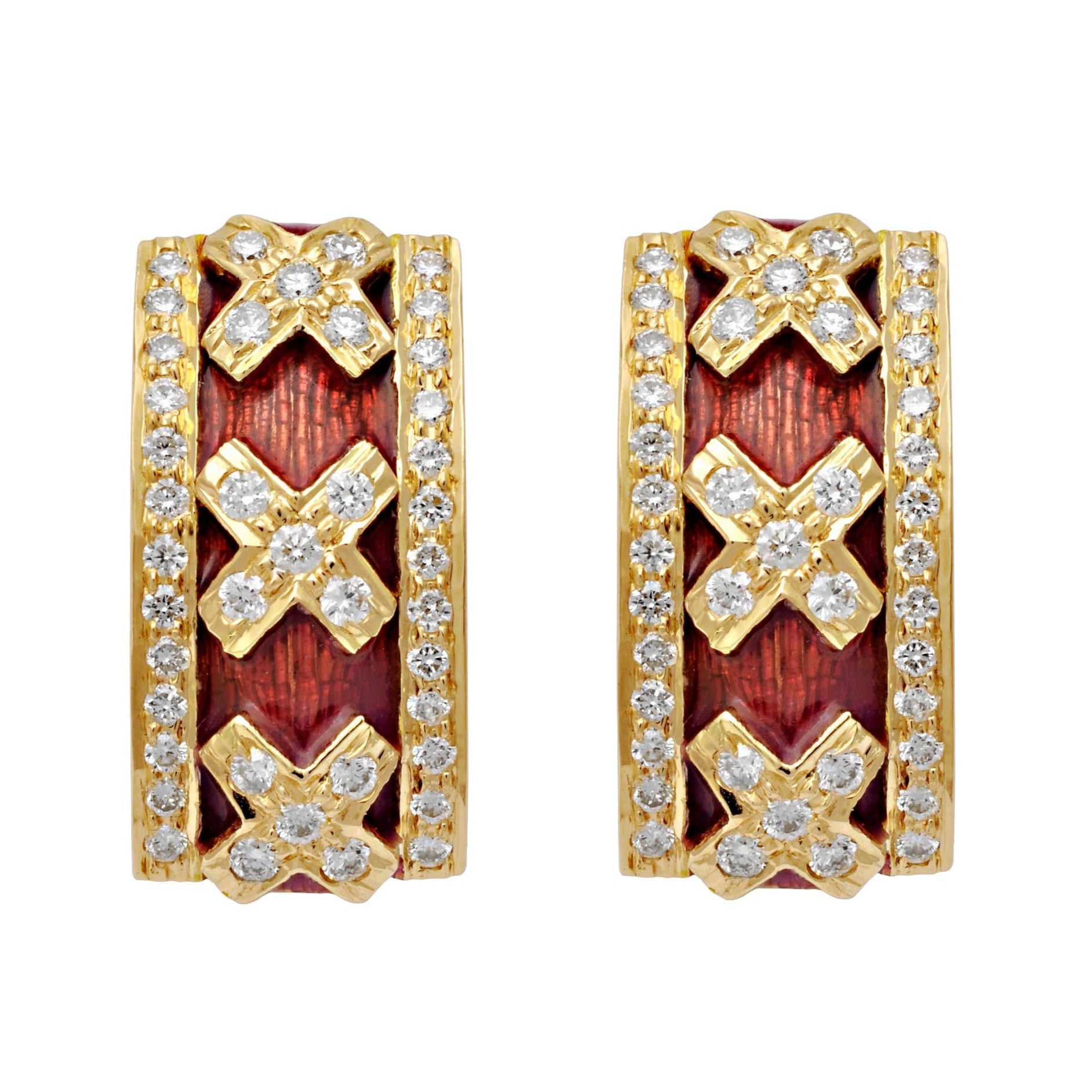 Earrings - Diamond (Enamel) | Singhvi Jewels