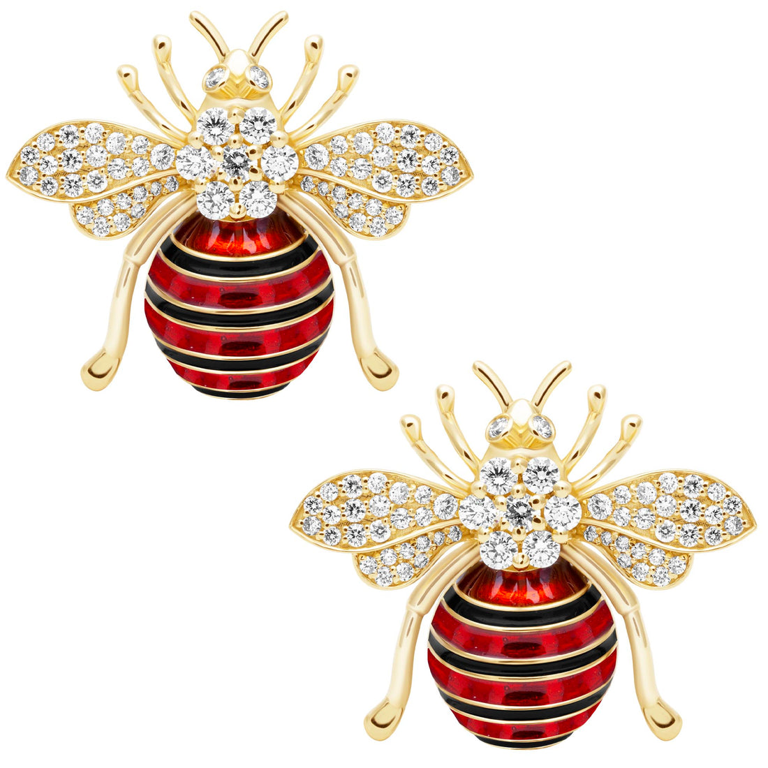 Earrings - Diamond (Enamel) | Singhvi Jewels