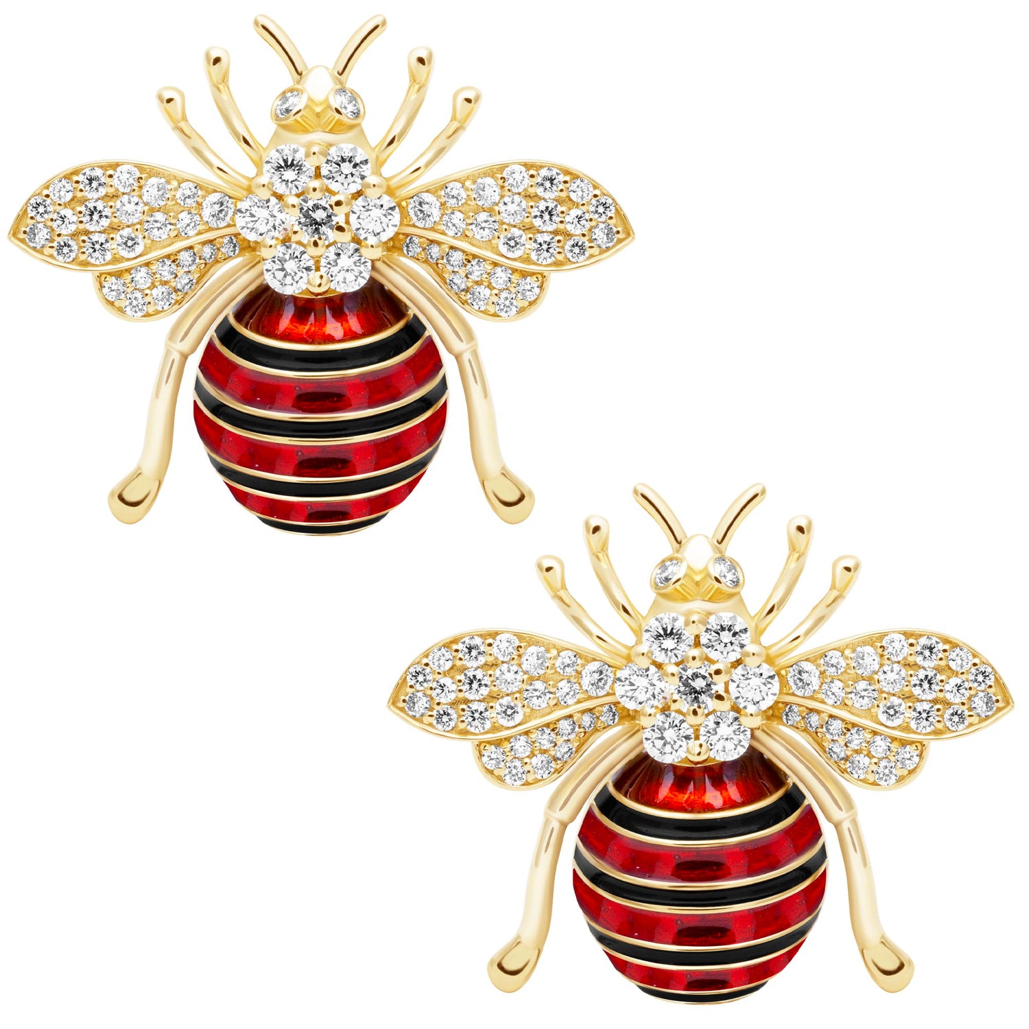 Earrings - Diamond (Enamel) | Singhvi Jewels