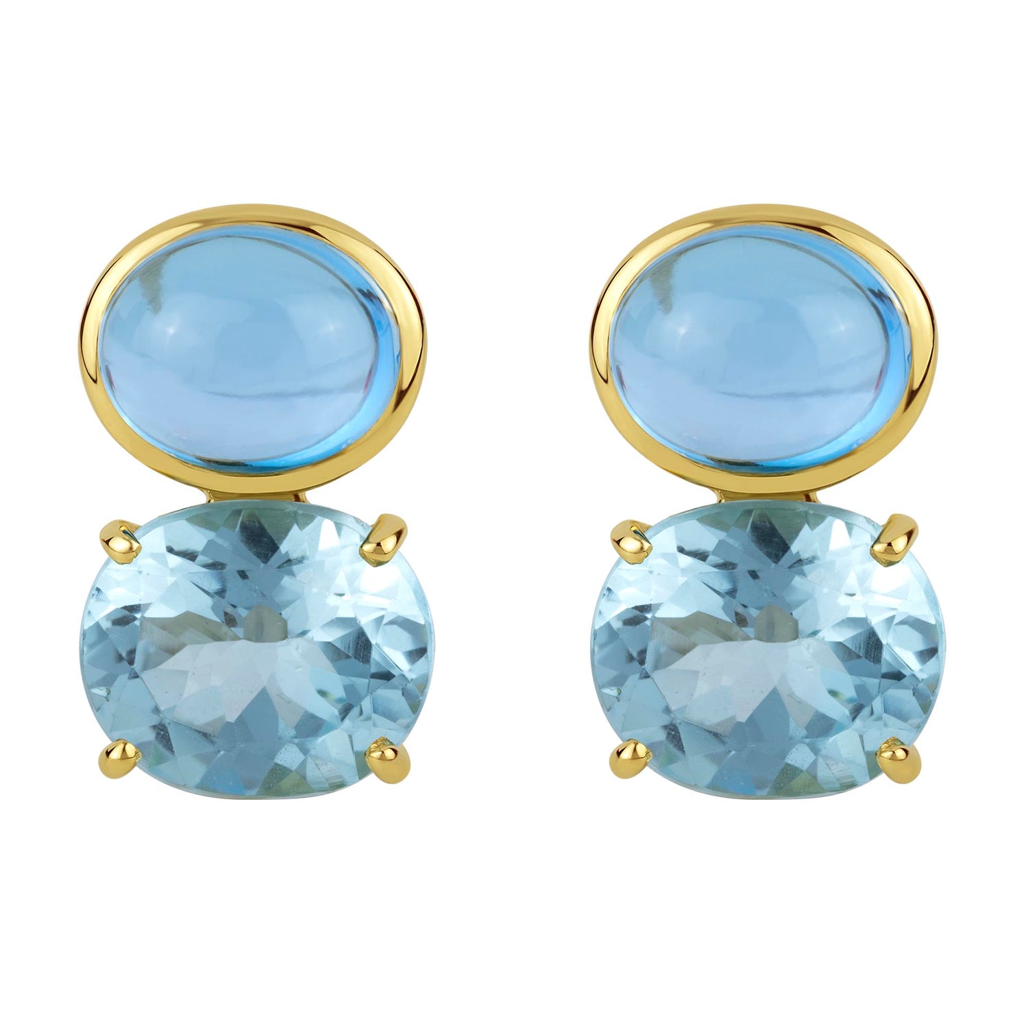 Earrings - Blue Topaz | Singhvi Jewels