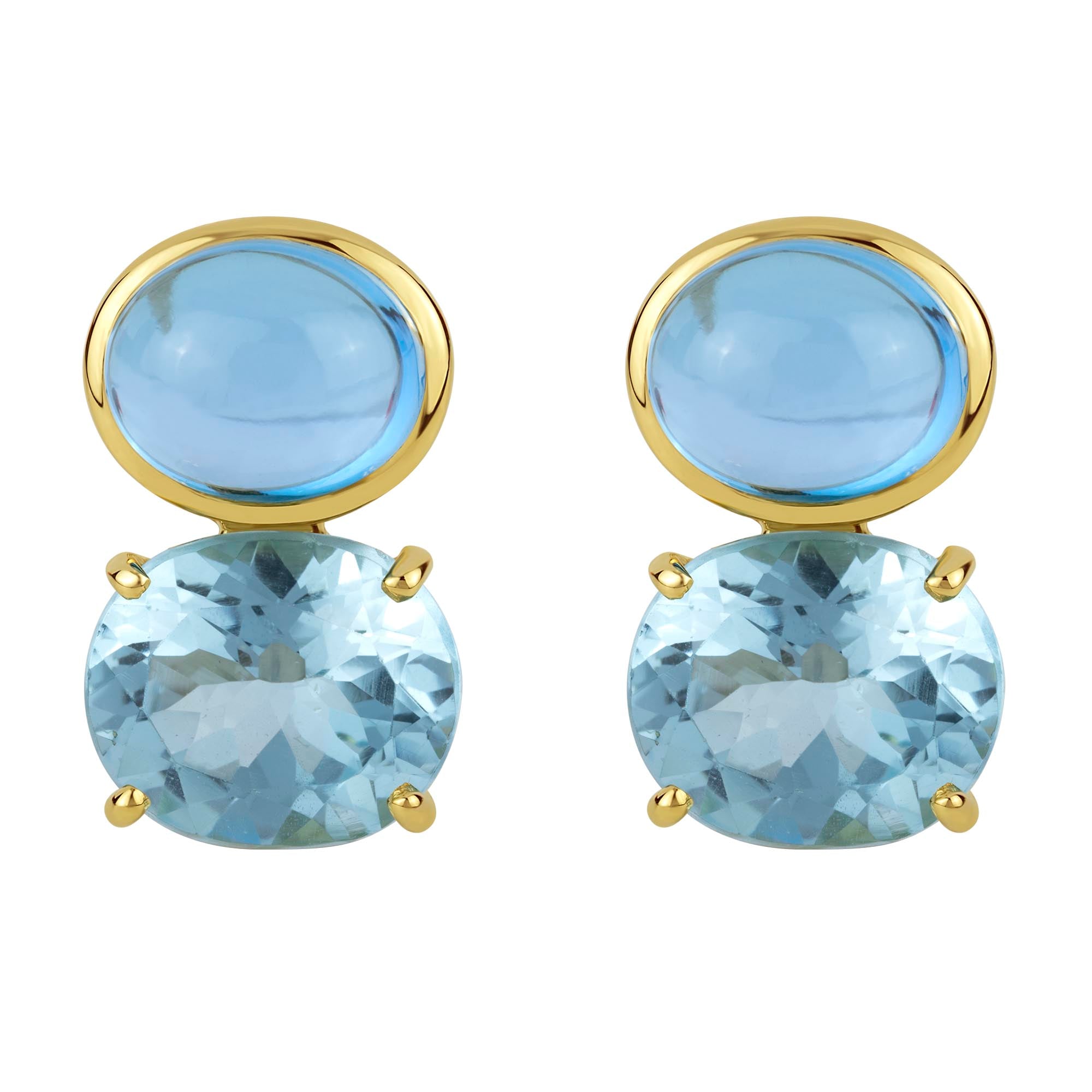 Earrings - Blue Topaz | Singhvi Jewels