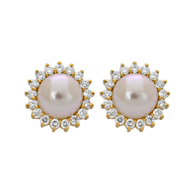 Earrings- South Sea Pearl and Diamond