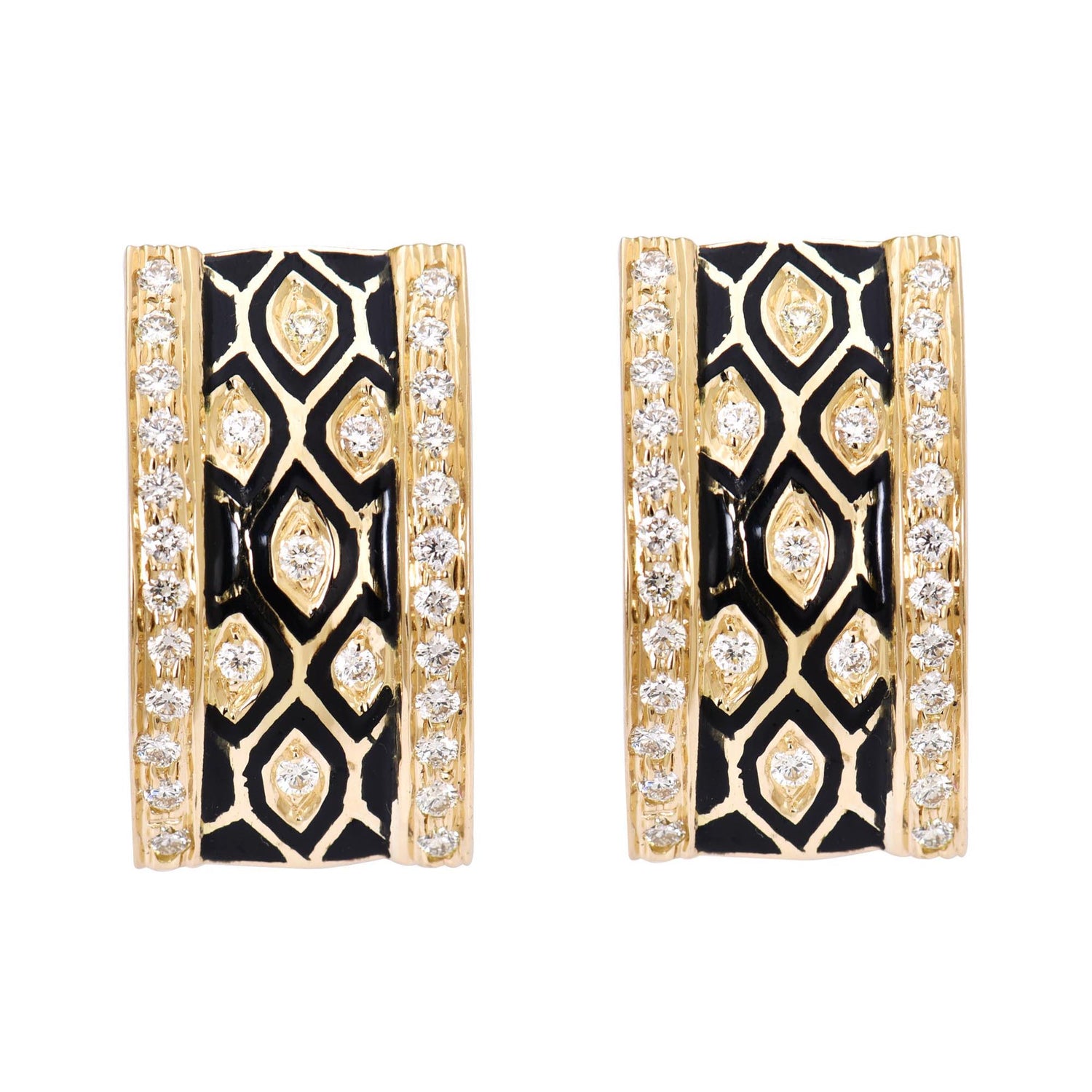 Earrings- Diamond (Enamel) (2190C) | Singhvi Jewels