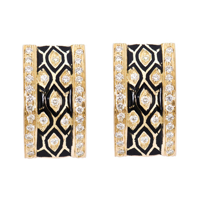 Earrings- Diamond (Enamel)  (2190C)
