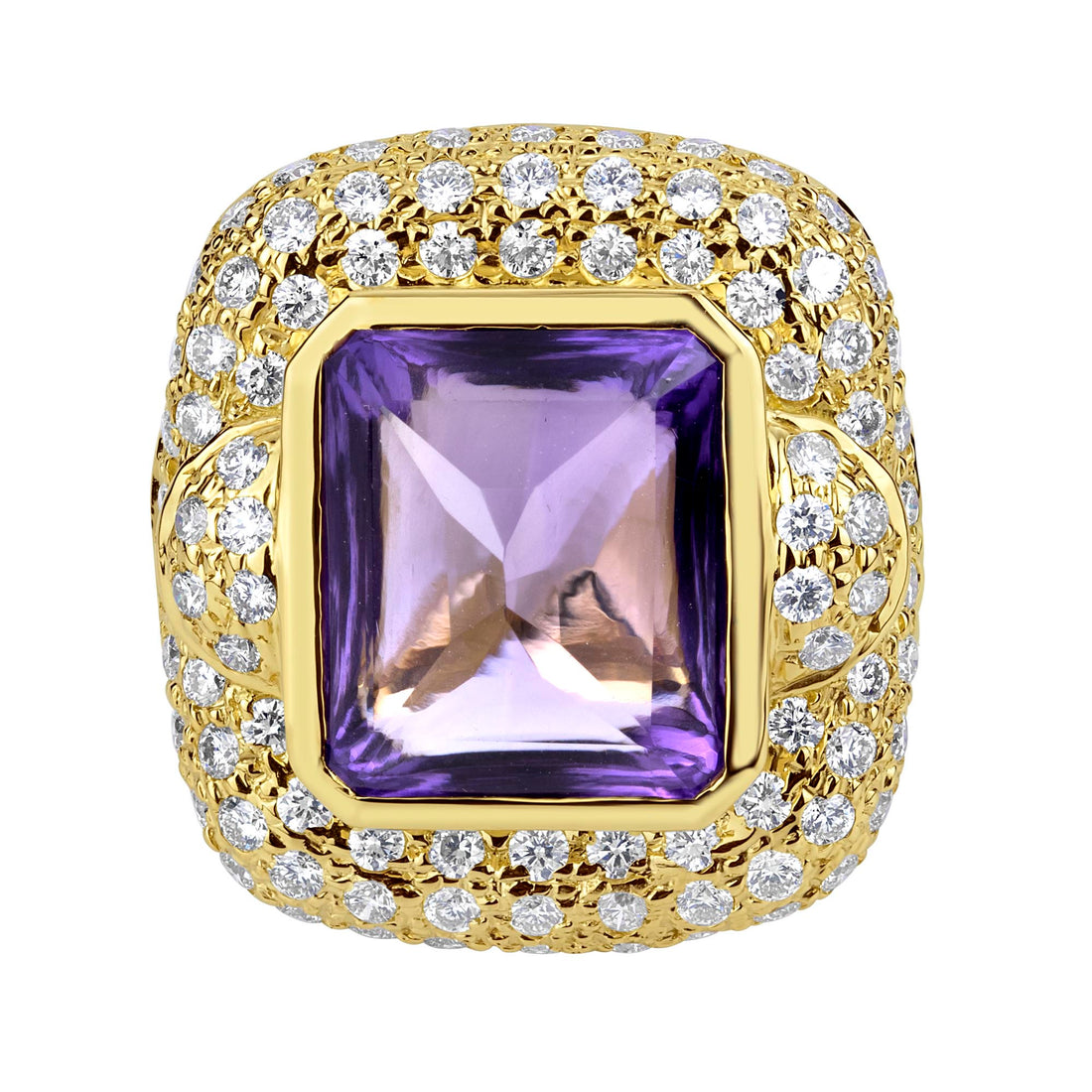 Ring - Amethyst and Diamond | Singhvi Jewels