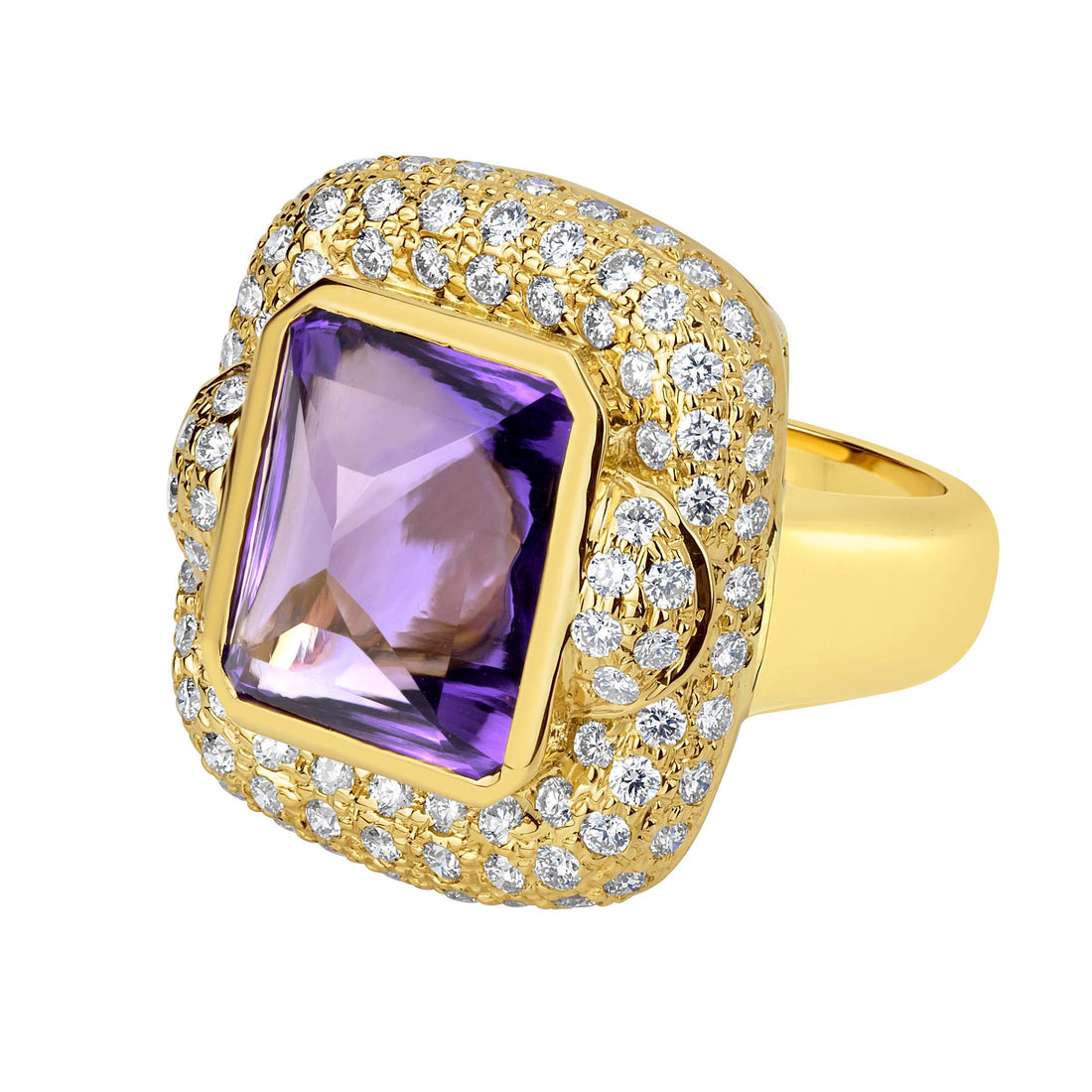 Ring - Amethyst and Diamond | Singhvi Jewels