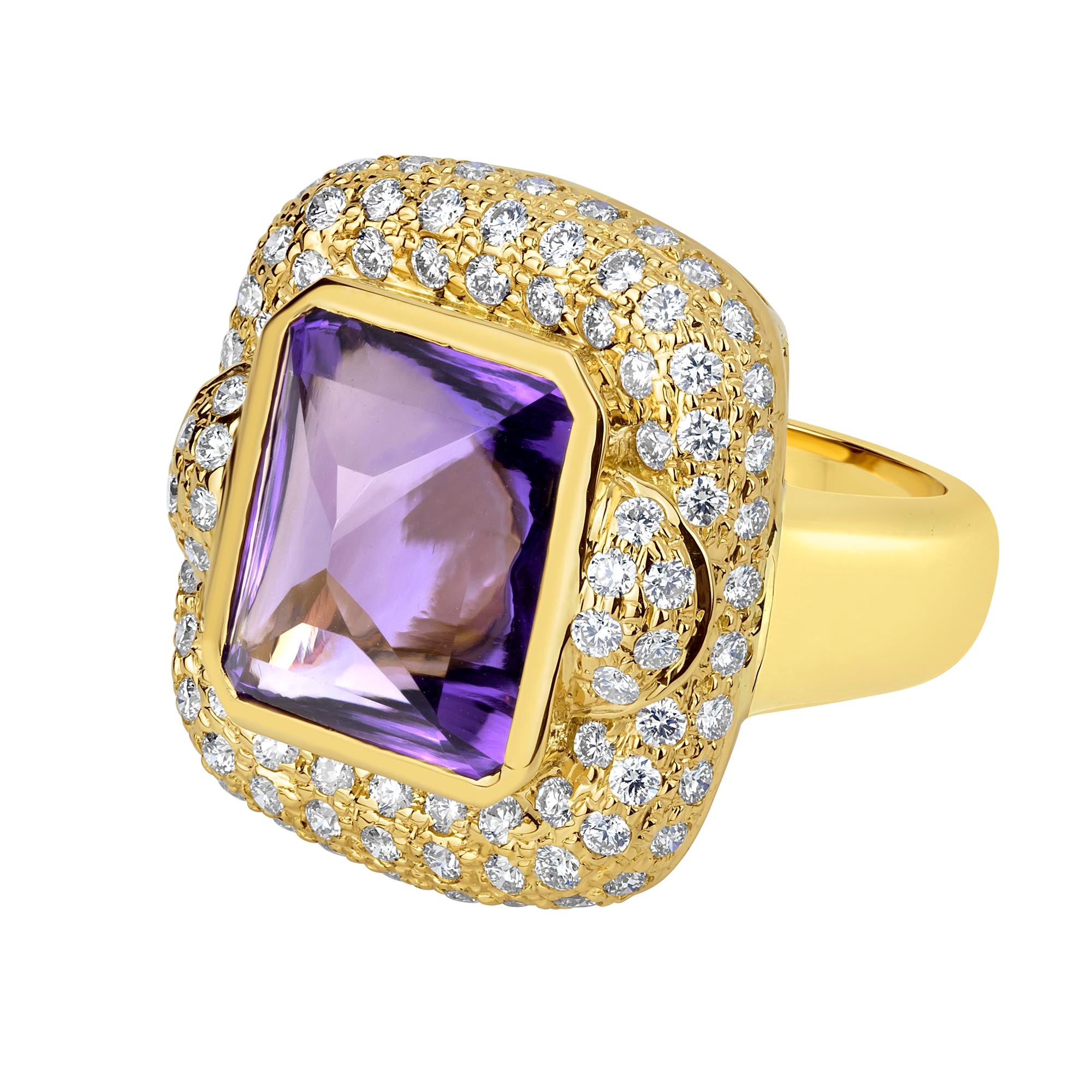 Ring - Amethyst and Diamond | Singhvi Jewels