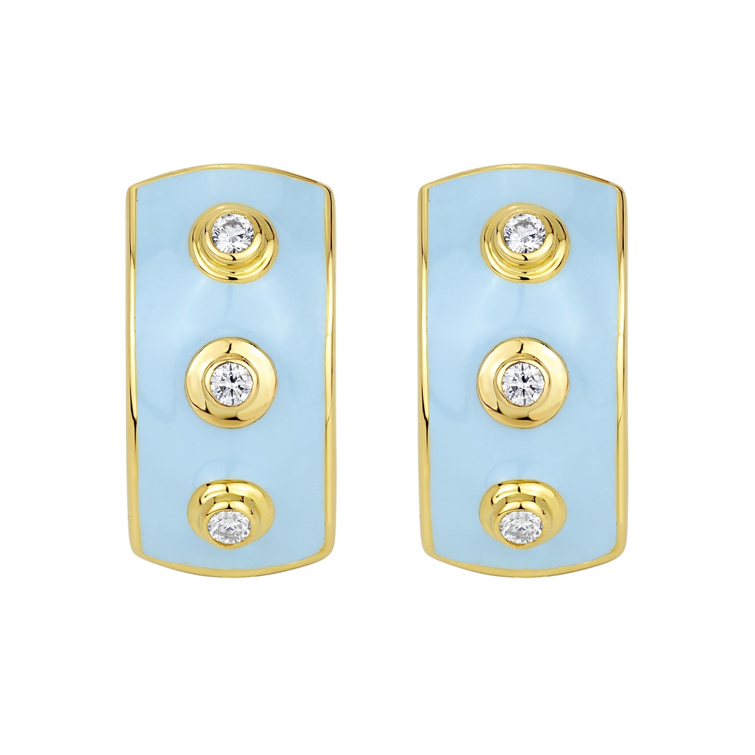 Earrings - Diamond With Enamel | Singhvi Jewels