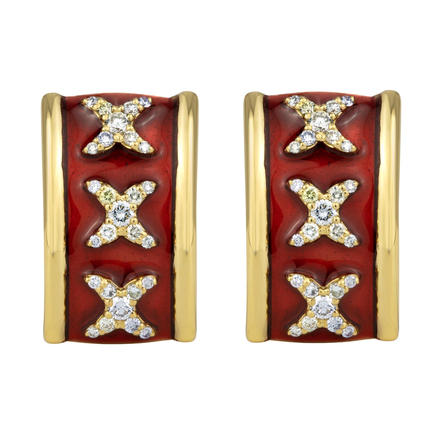 Earrings - Diamond (Enamel) | Singhvi Jewels