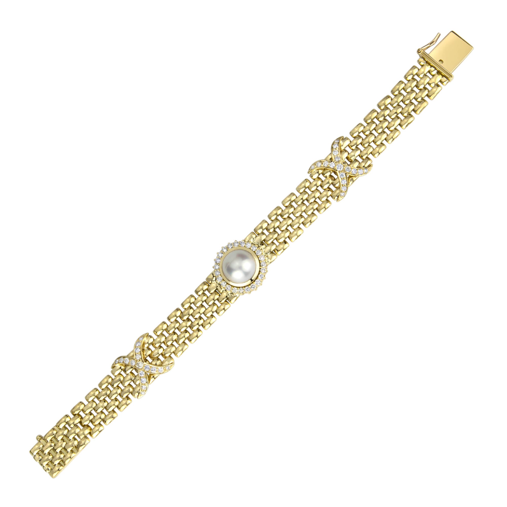 Bracelet - South Sea Pearl And Diamond (2290C) | Singhvi Jewels