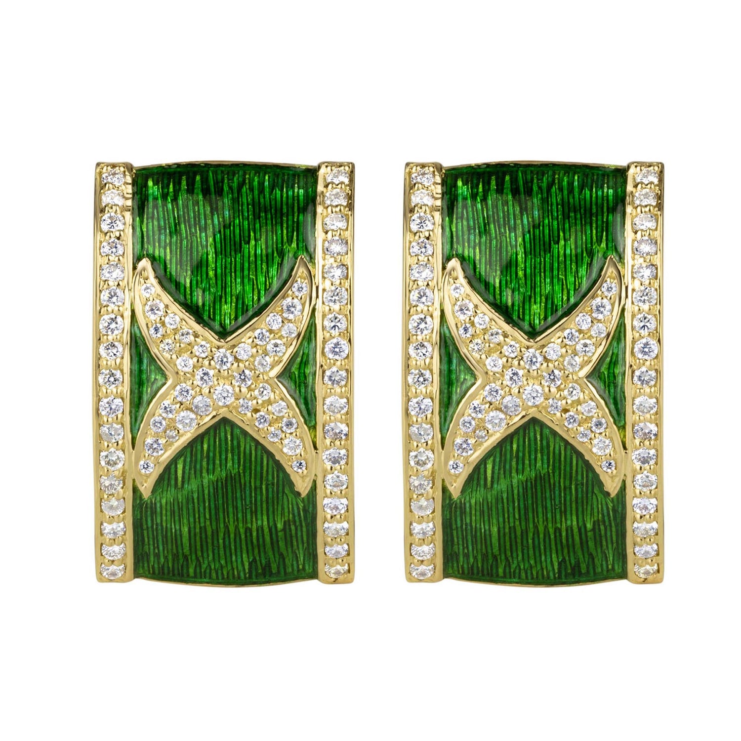 Earrings - Diamond (Enamel) | Singhvi Jewels
