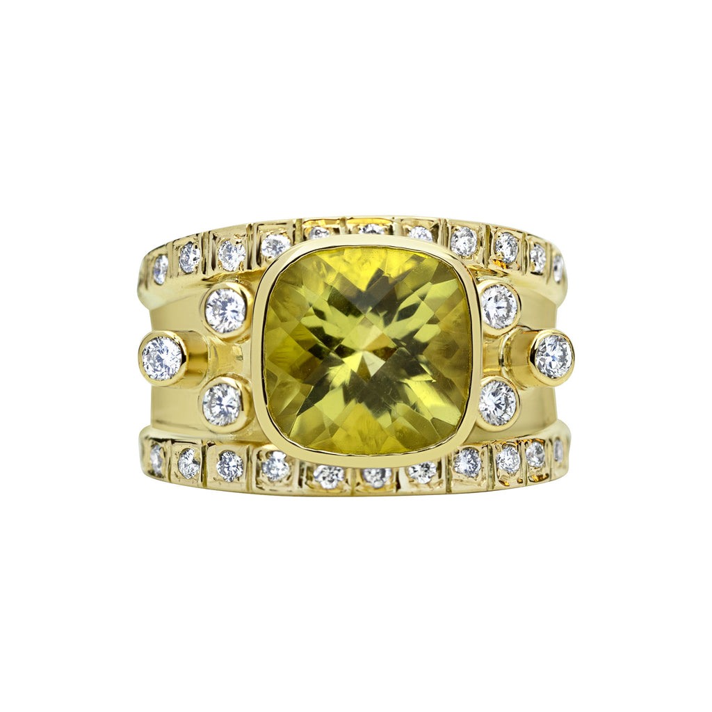 Repair - Ring - Lemon Quartz & Diamond (2317A)