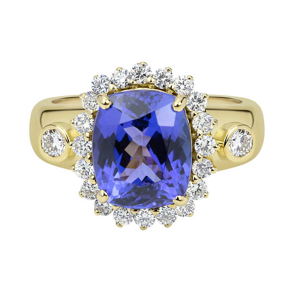Ring - Tanzanite And Diamond (2330B)