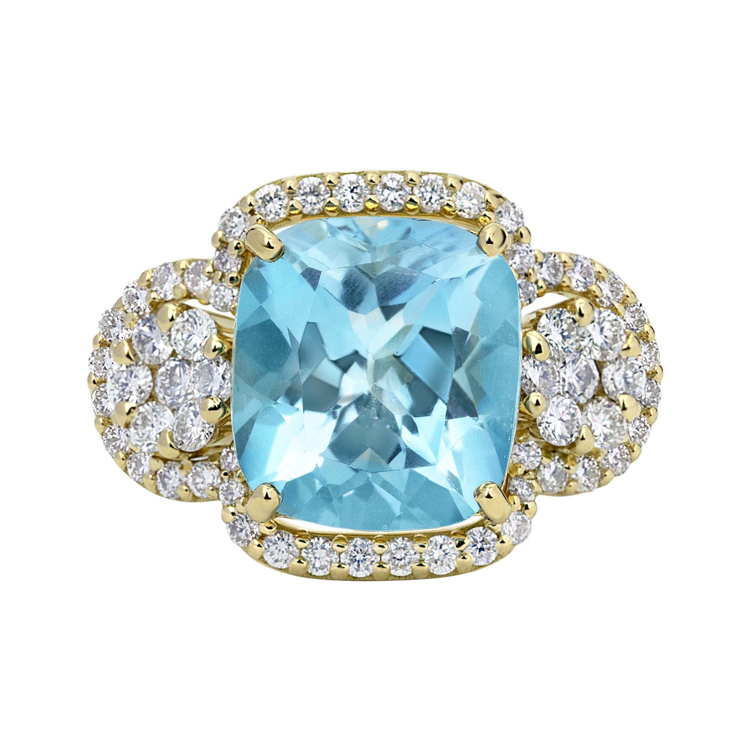 Repair - Ring - Blue Topaz And Diamond (2330E) | Singhvi Jewels