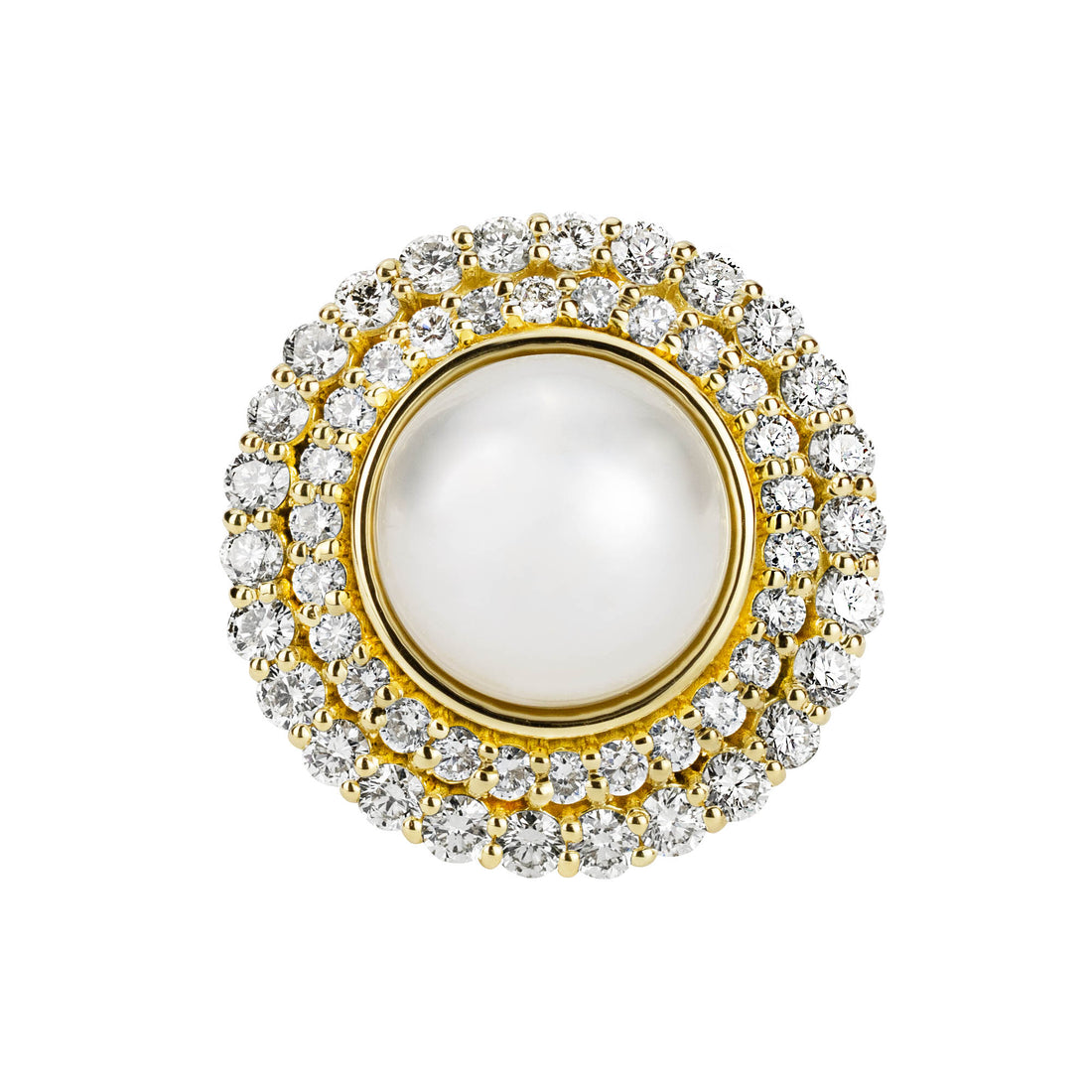 Ring - South Sea Pearl and Diamond | Singhvi Jewels