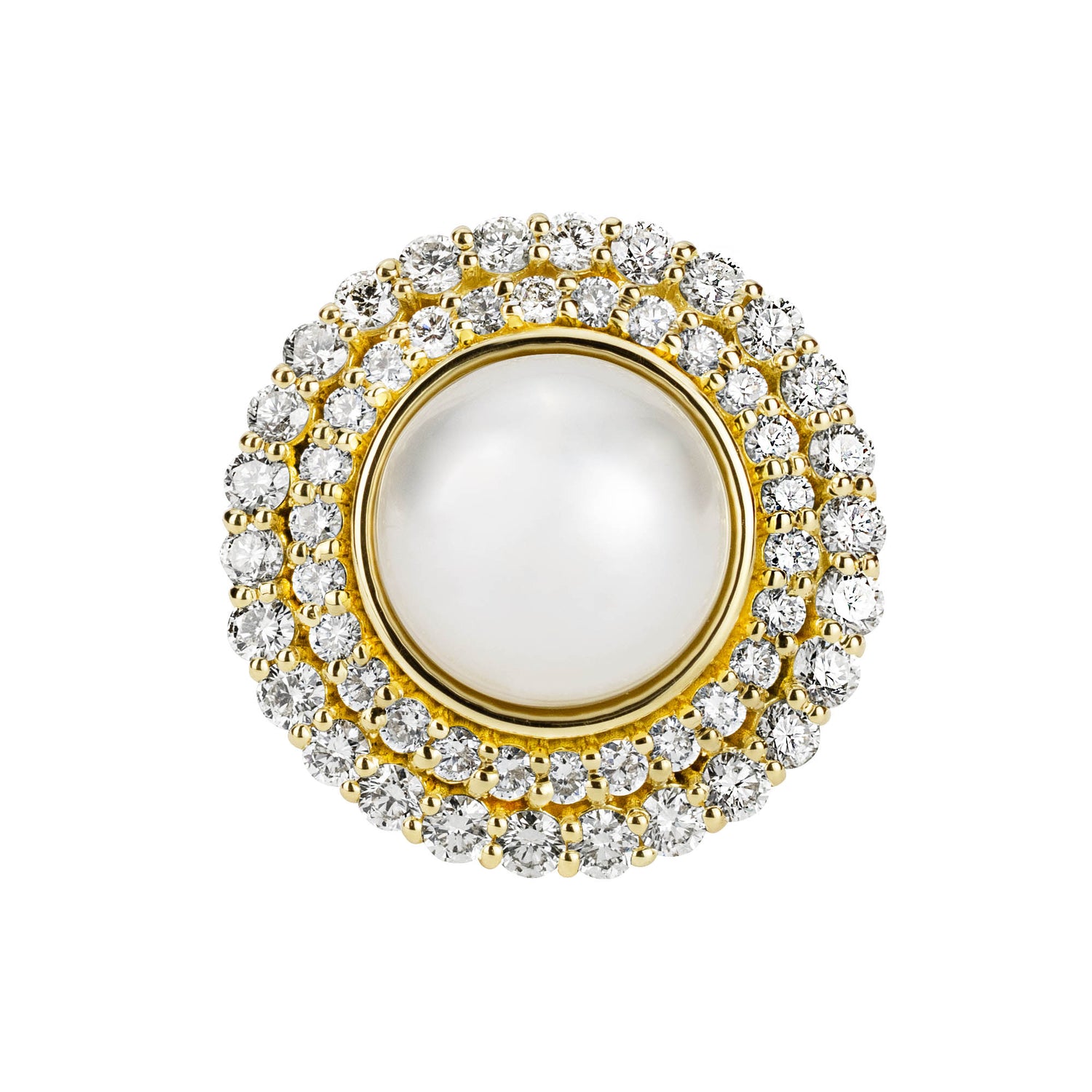 Ring - South Sea Pearl And Diamond (2343A) | Singhvi Jewels