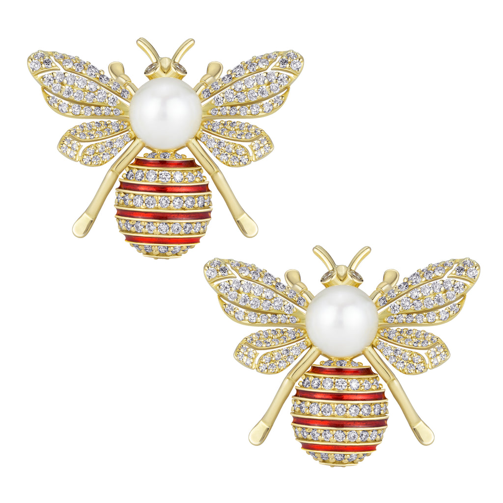 Earrings - Diamond (enamel) (2369A)