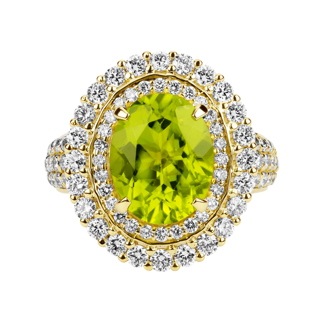Ring - Peridot and Diamond | Singhvi Jewels