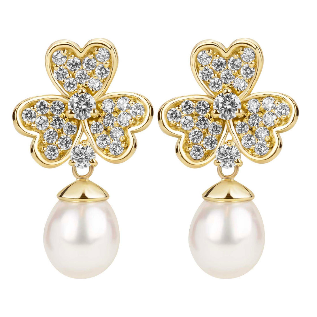 Earrings - South Sea Pearl and Diamond | Singhvi Jewels