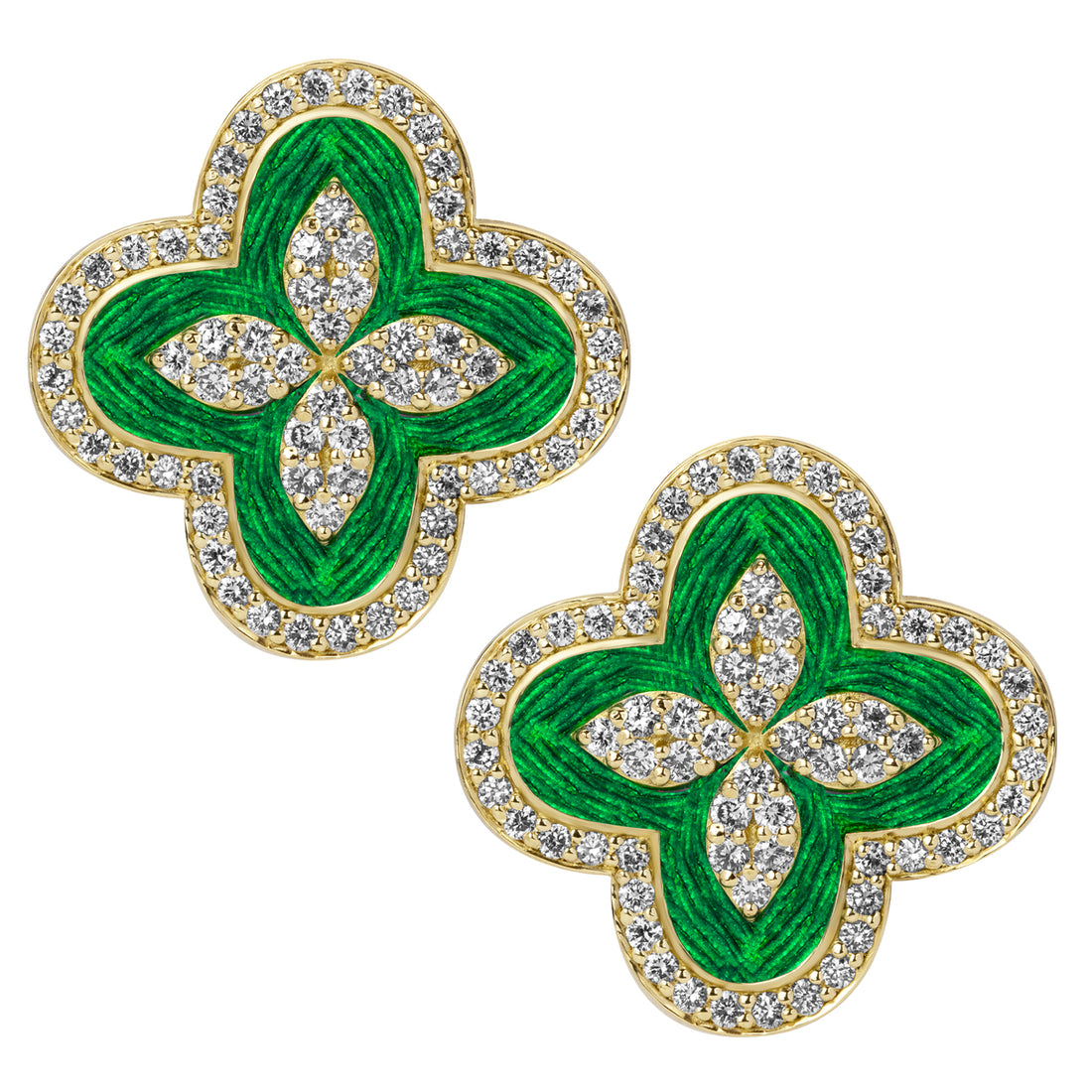 Earrings - Diamond (Enamel) | Singhvi Jewels