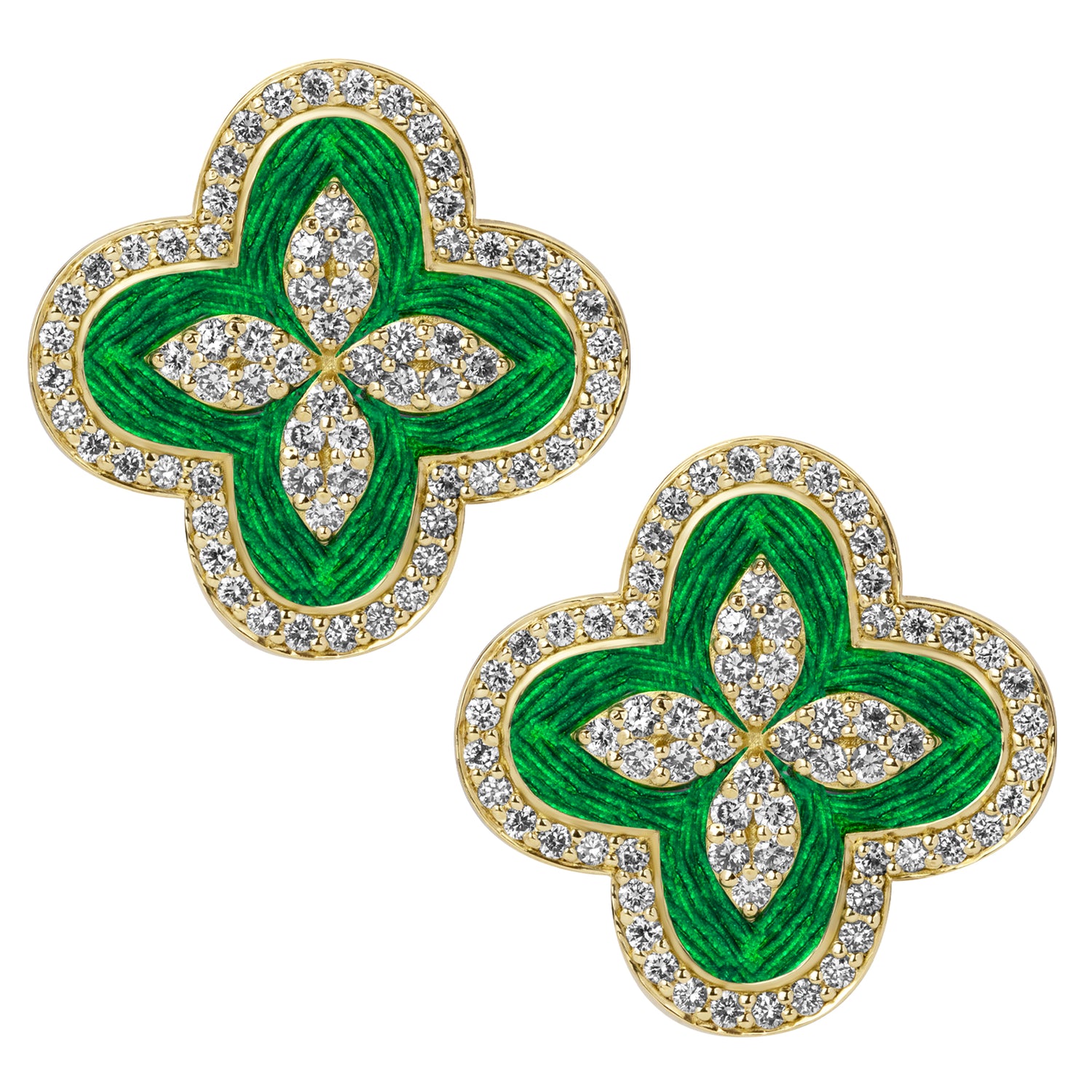 Earrings - Diamond (Enamel) | Singhvi Jewels