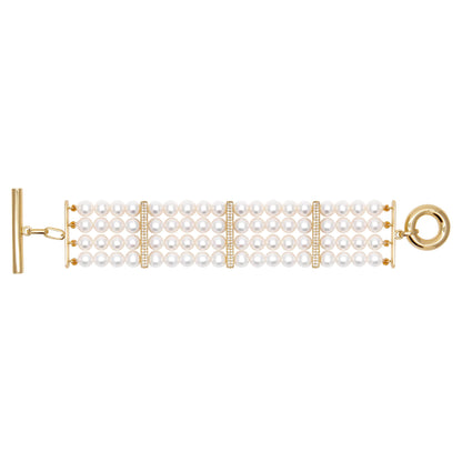 Bracelet - Fresh Water Pearl And Diamond (2396B) | Singhvi Jewels
