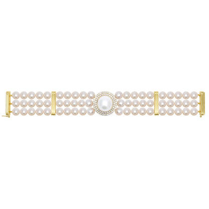 Bracelet - Freshwater Pearl and Diamond | Singhvi Jewels