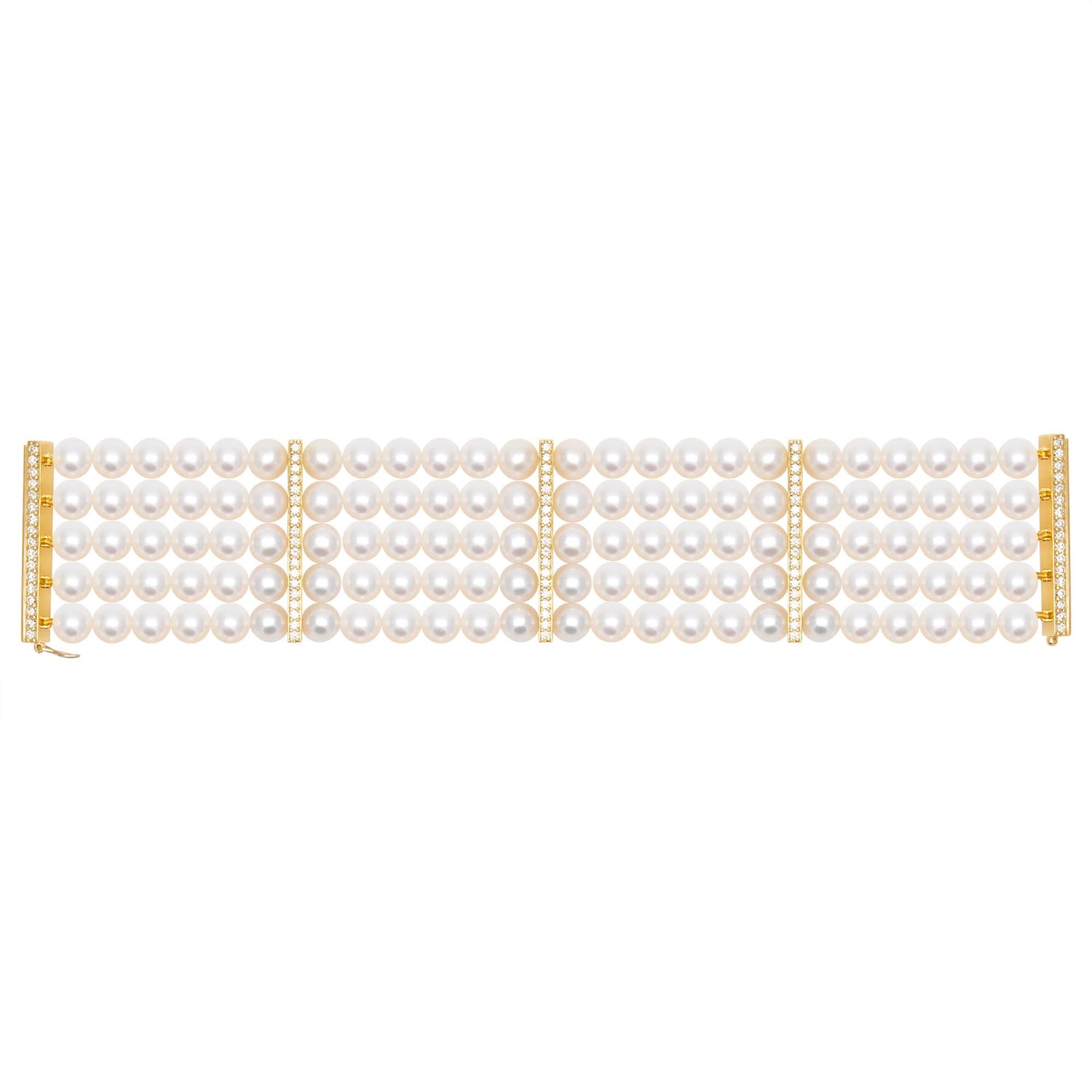 Bracelet - Fresh Water Pearl and Diamond | Singhvi Jewels
