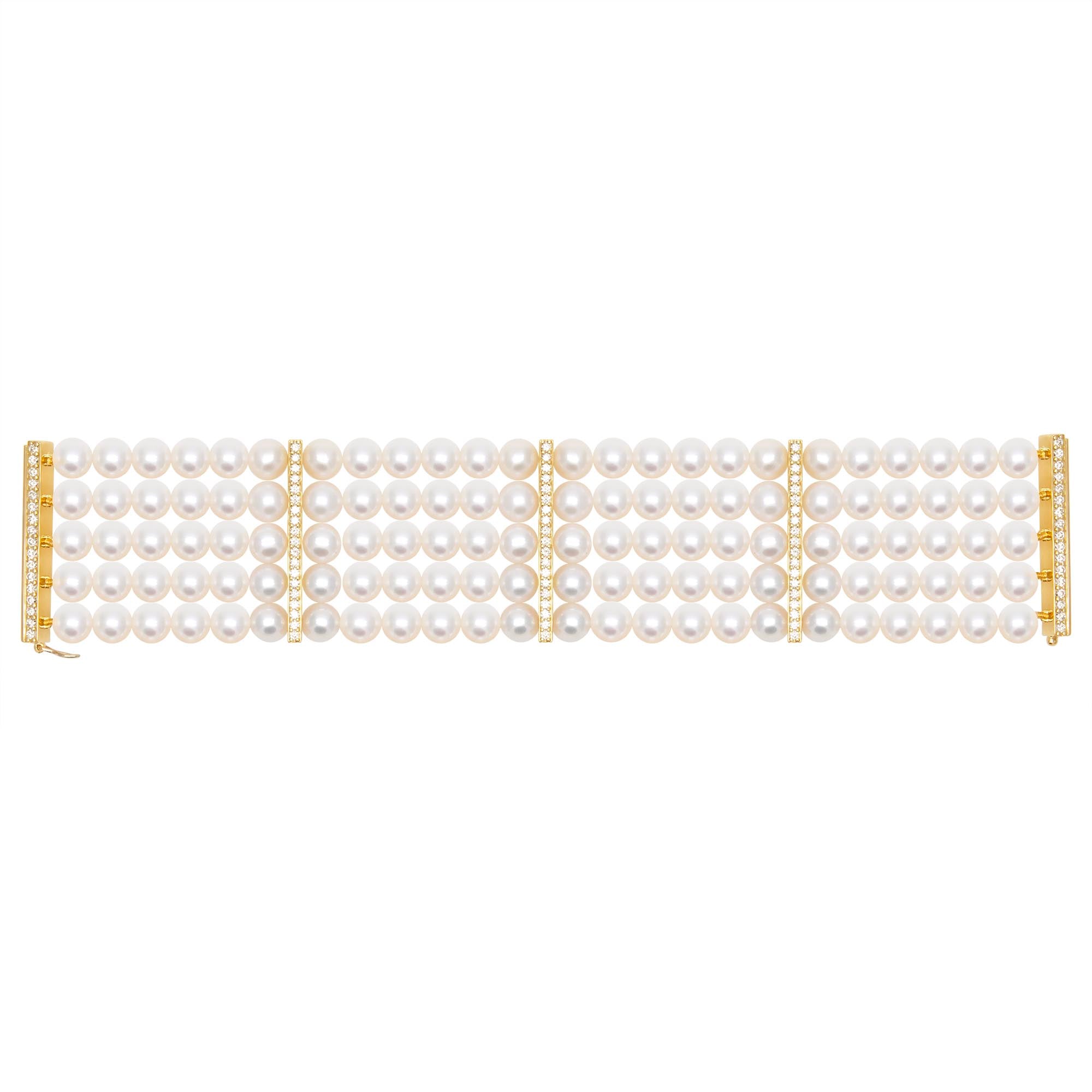 Bracelet - Fresh Water Pearl and Diamond | Singhvi Jewels