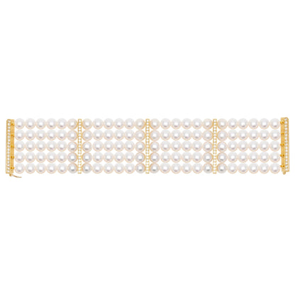 Bracelet - Fresh Water Pearl and Diamond | Singhvi Jewels
