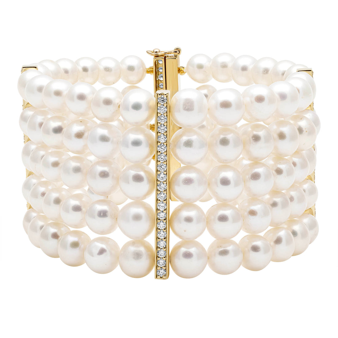 Bracelet - Fresh Water Pearl and Diamond | Singhvi Jewels