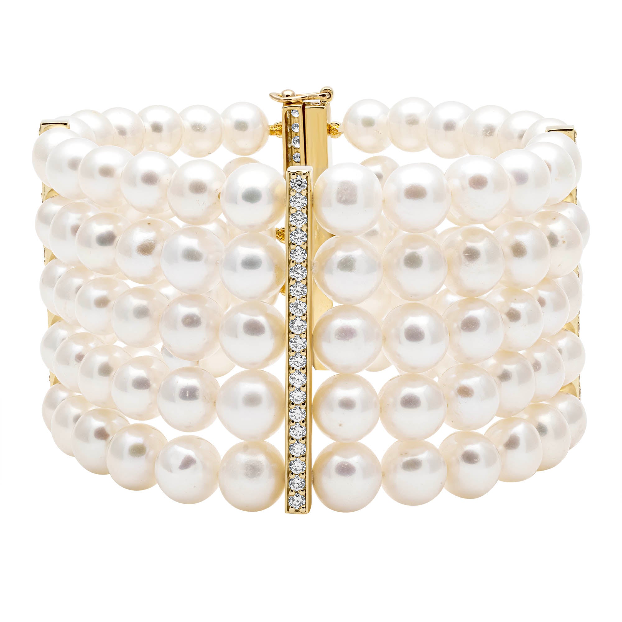 Bracelet - Fresh Water Pearl and Diamond | Singhvi Jewels