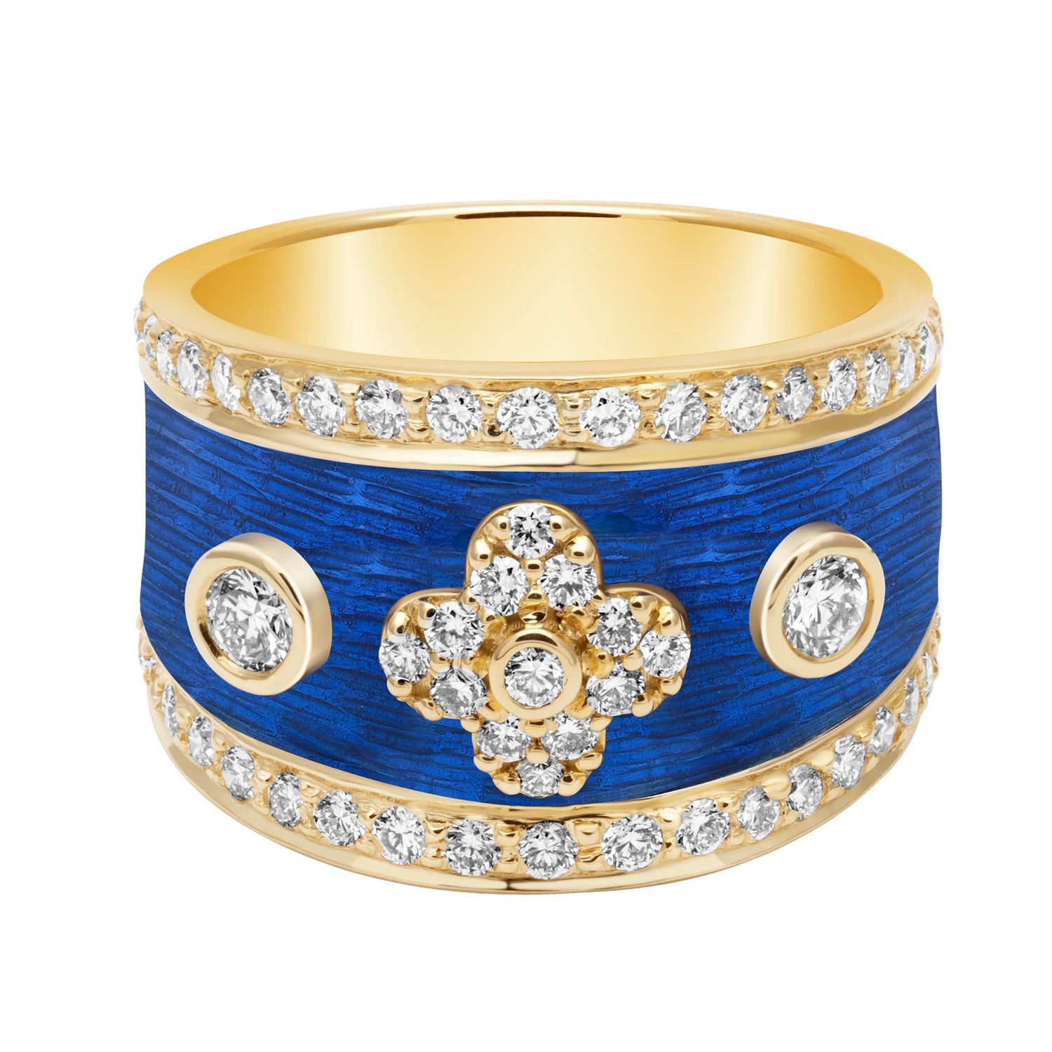 Repair - Ring Diamond with Enamel (2401C) | Singhvi Jewels