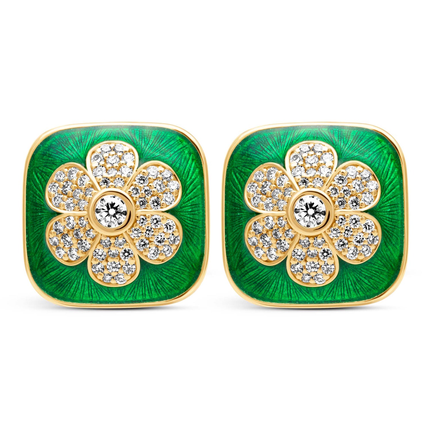 Earrings - Diamond (Enamel) (2418B) | Singhvi Jewels