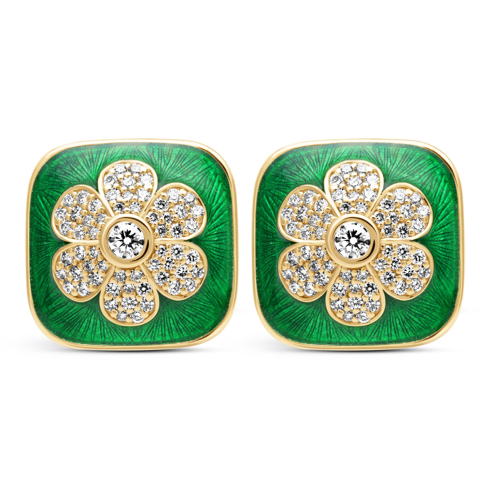 Earrings - Diamond (Enamel) (2418B) | Singhvi Jewels