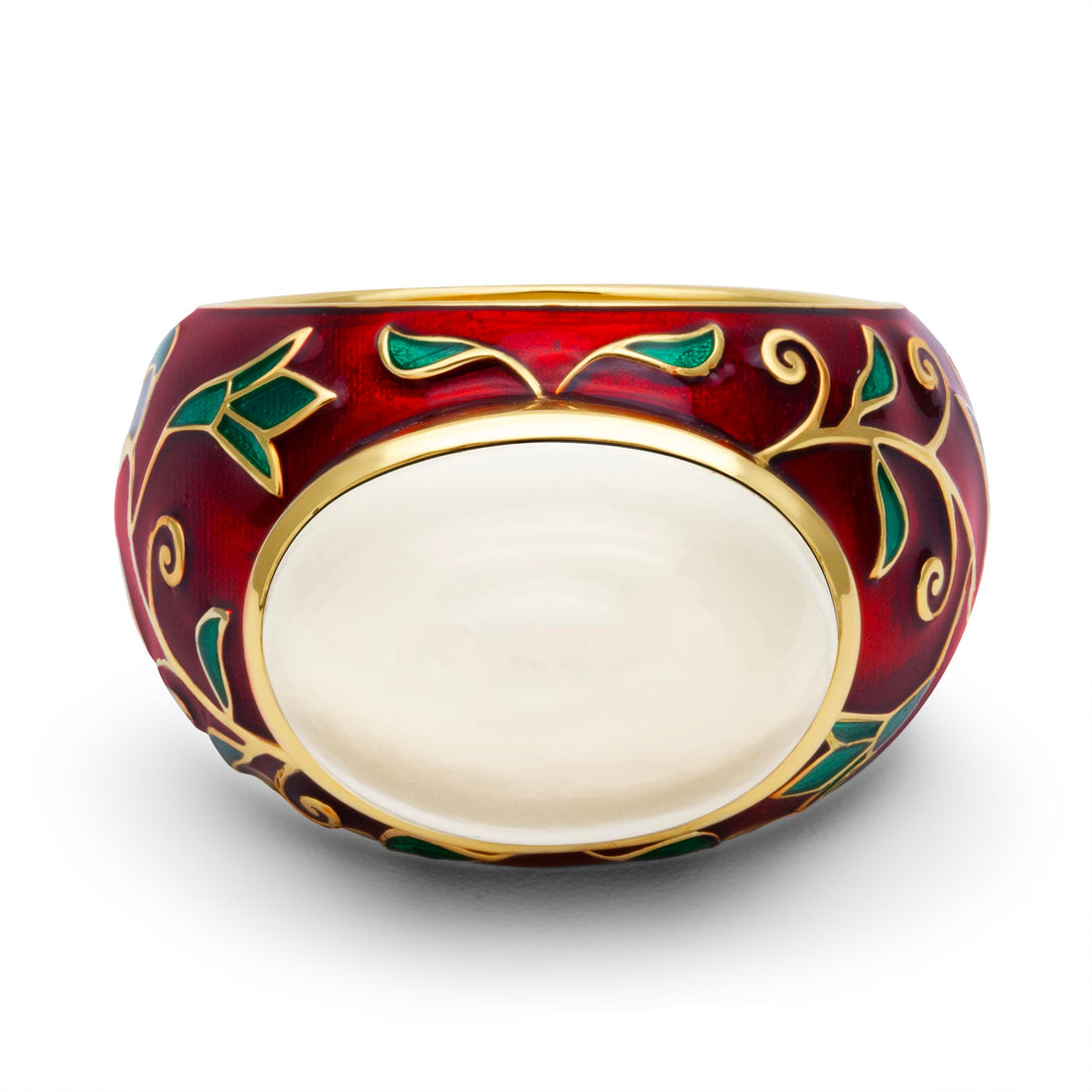 Ring - Moonstone (Enamel) In 18K Gold