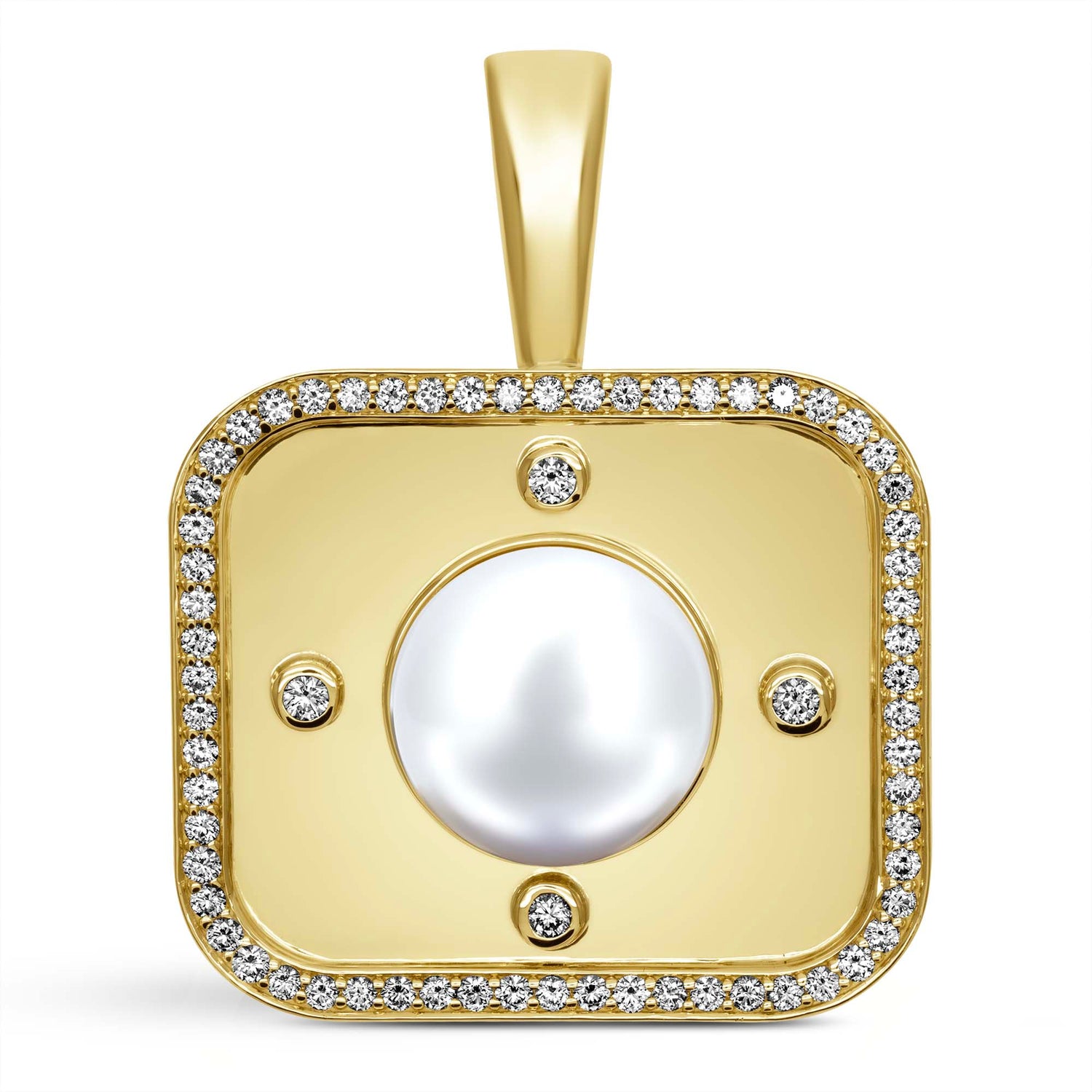 Repair - Pendant - Fresh Water Pearl &amp; Diamond in 18K Gold (2428D)