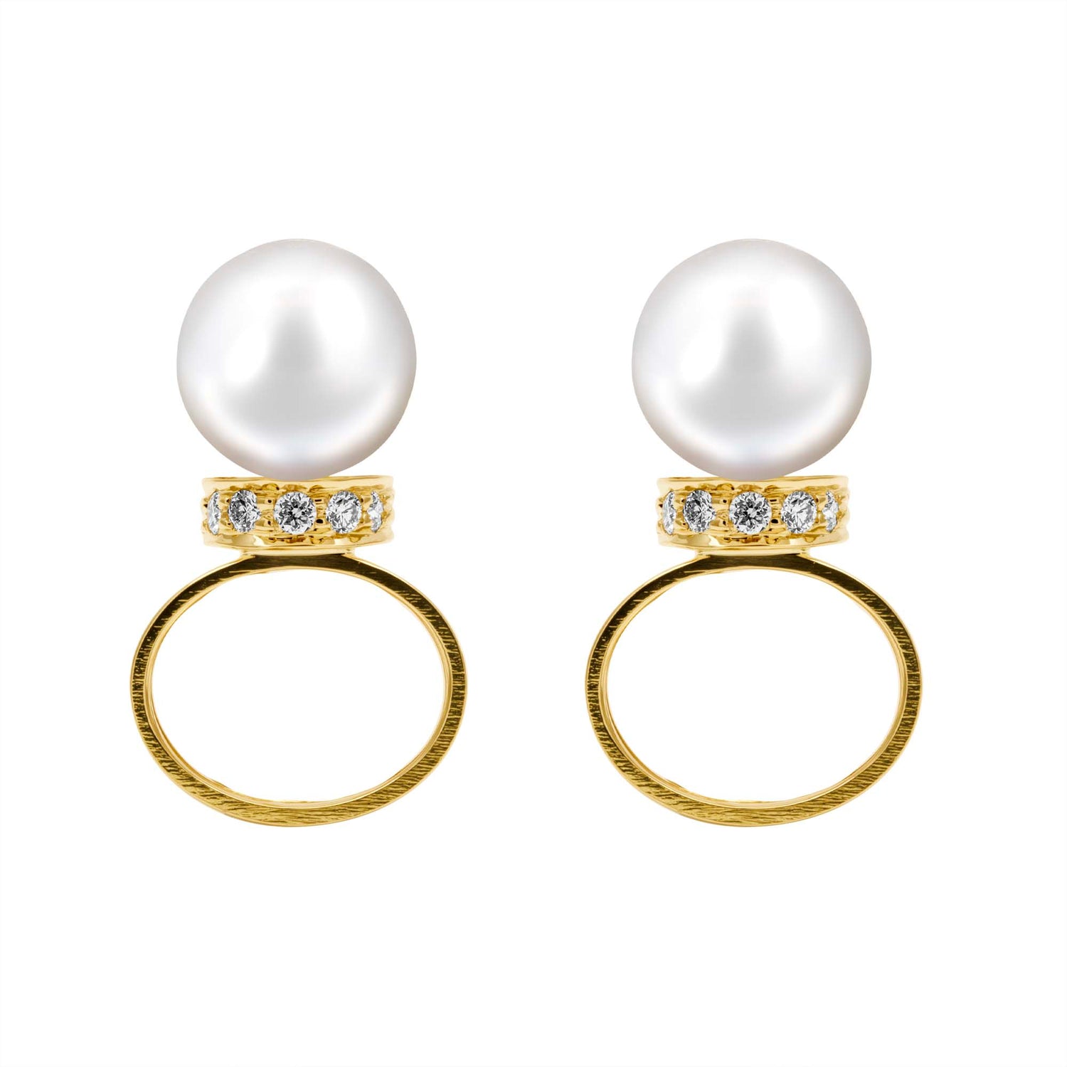 Repair - Earrings - Rubellite, South Sea Pearl and Diamond (2439D) | Singhvi Jewels